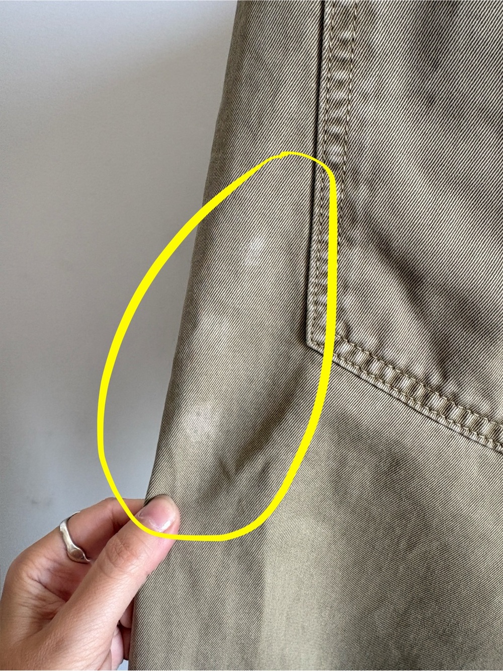 $369 NWOT Agolde “Vana” Fold High-Rise Wide-Leg Pants in Dark Khaki Sz 28 - Picture 13 of 14